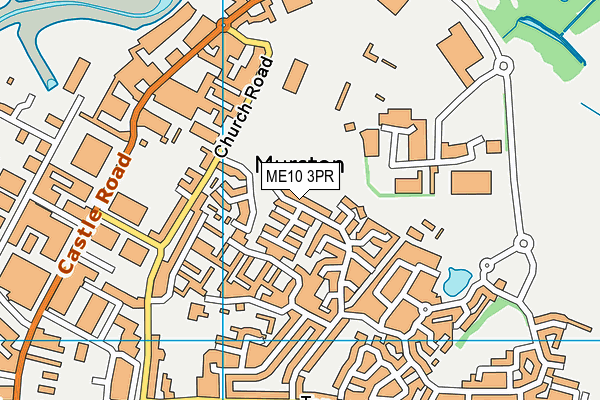 ME10 3PR map - OS VectorMap District (Ordnance Survey)