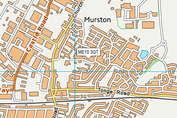 ME10 3QT map - OS VectorMap District (Ordnance Survey)