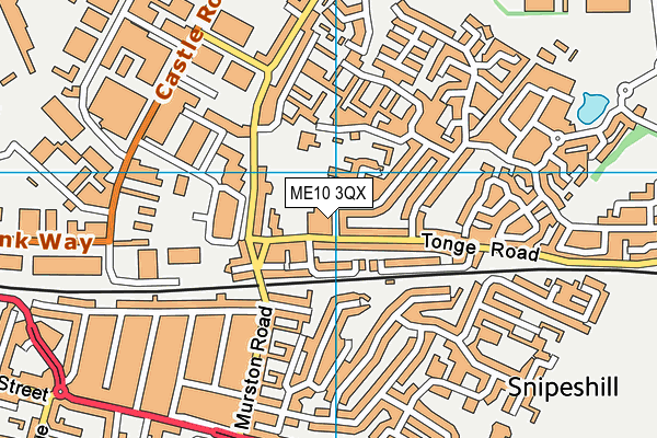 ME10 3QX map - OS VectorMap District (Ordnance Survey)