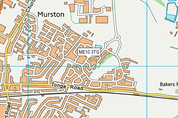 ME10 3TG map - OS VectorMap District (Ordnance Survey)