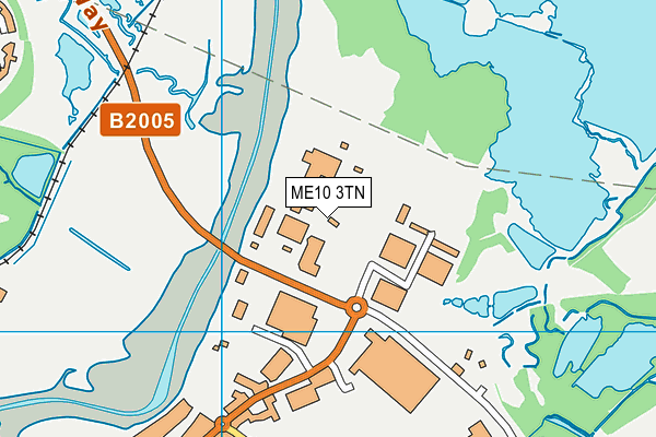 ME10 3TN map - OS VectorMap District (Ordnance Survey)