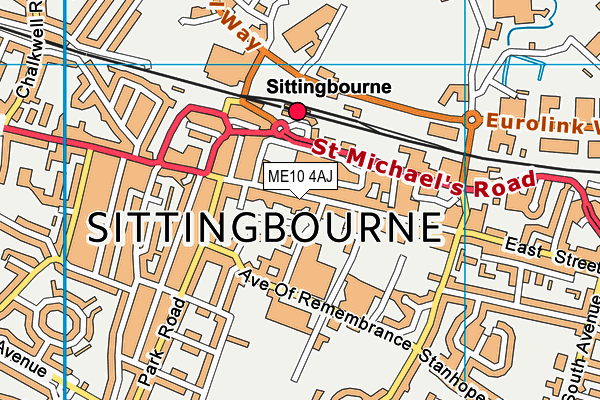 ME10 4AJ map - OS VectorMap District (Ordnance Survey)