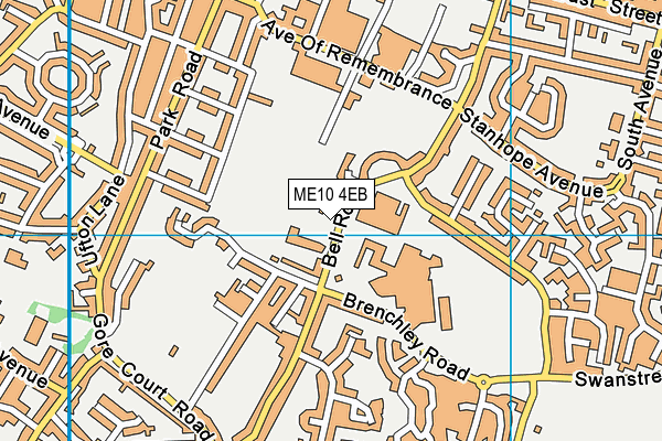 ME10 4EB map - OS VectorMap District (Ordnance Survey)