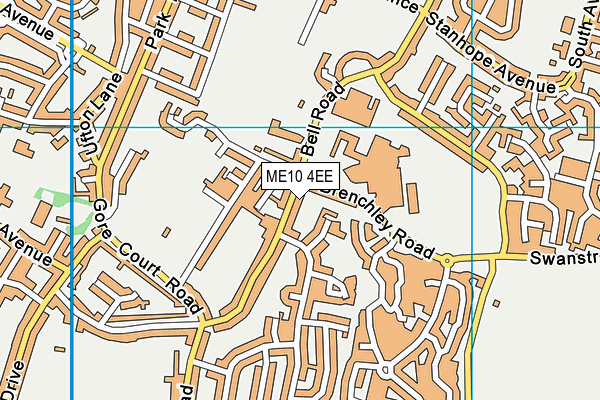 ME10 4EE map - OS VectorMap District (Ordnance Survey)