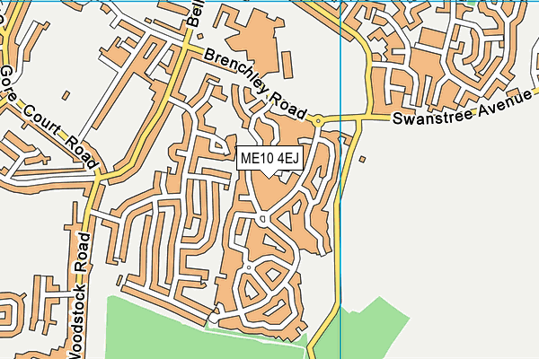 ME10 4EJ map - OS VectorMap District (Ordnance Survey)