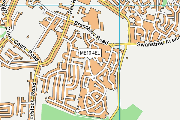 ME10 4EL map - OS VectorMap District (Ordnance Survey)