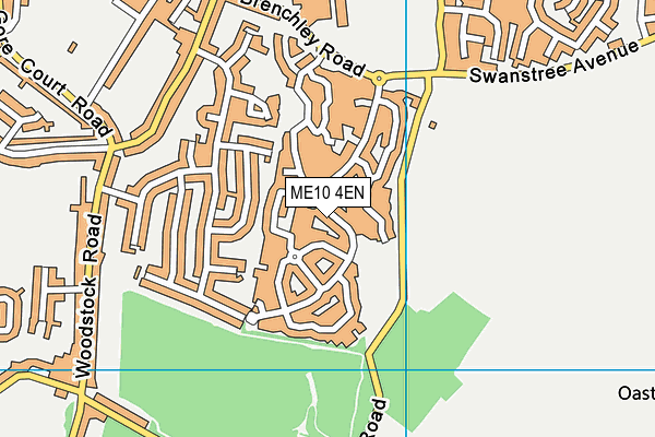 ME10 4EN map - OS VectorMap District (Ordnance Survey)