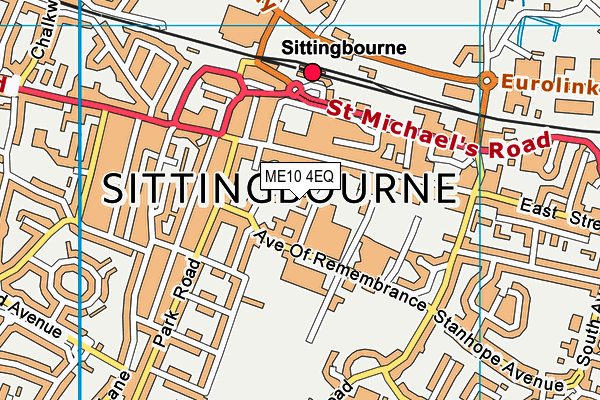 ME10 4EQ map - OS VectorMap District (Ordnance Survey)