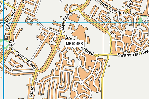 ME10 4ER map - OS VectorMap District (Ordnance Survey)