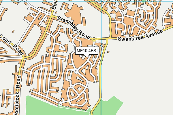 ME10 4ES map - OS VectorMap District (Ordnance Survey)