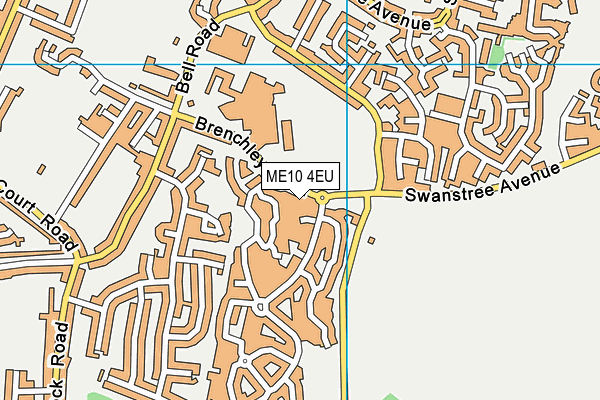 ME10 4EU map - OS VectorMap District (Ordnance Survey)