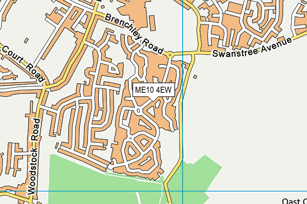 ME10 4EW map - OS VectorMap District (Ordnance Survey)