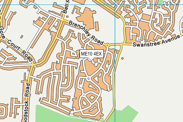 ME10 4EX map - OS VectorMap District (Ordnance Survey)
