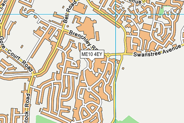 ME10 4EY map - OS VectorMap District (Ordnance Survey)