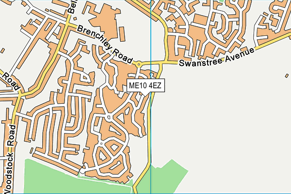 ME10 4EZ map - OS VectorMap District (Ordnance Survey)