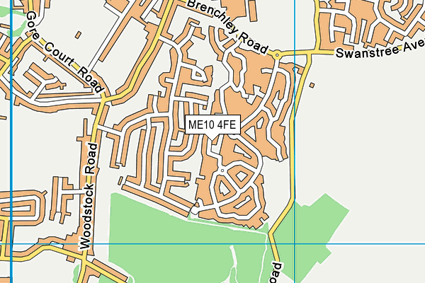 ME10 4FE map - OS VectorMap District (Ordnance Survey)
