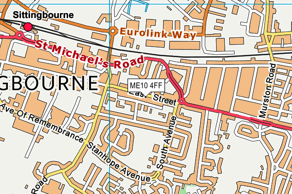 ME10 4FF map - OS VectorMap District (Ordnance Survey)