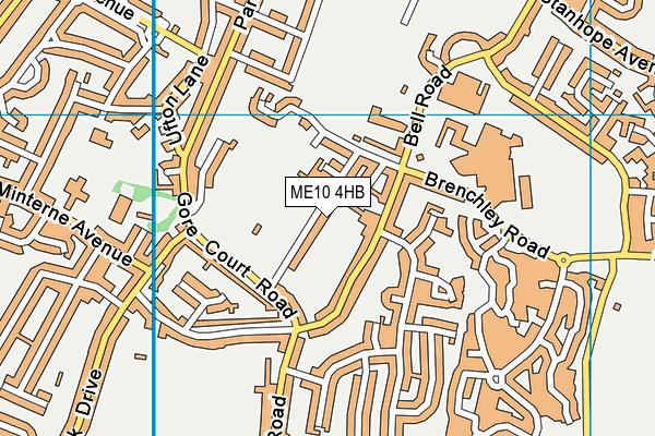 ME10 4HB map - OS VectorMap District (Ordnance Survey)