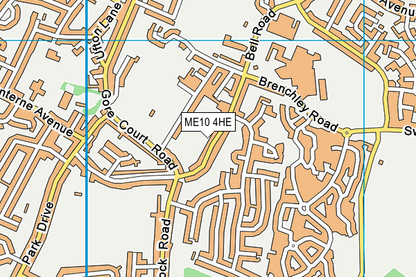 ALP Sittingbourne map (ME10 4HE) - OS VectorMap District (Ordnance Survey)