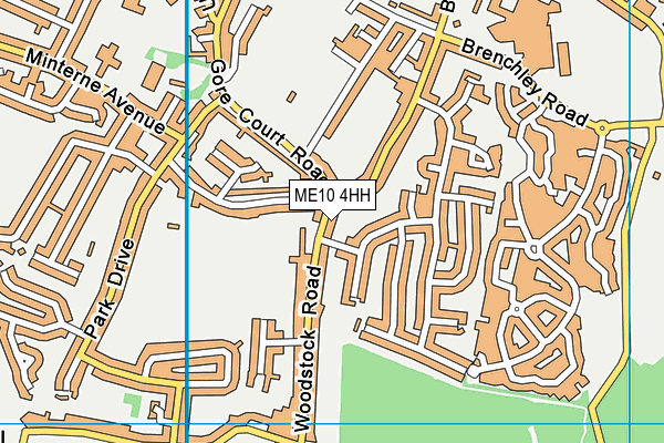 ME10 4HH map - OS VectorMap District (Ordnance Survey)