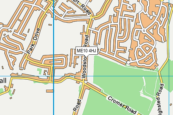 ME10 4HJ map - OS VectorMap District (Ordnance Survey)