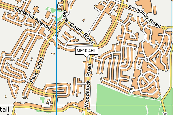 ME10 4HL map - OS VectorMap District (Ordnance Survey)