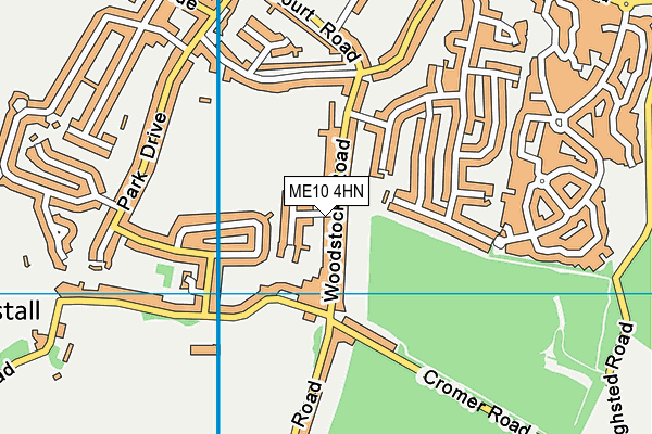 ME10 4HN map - OS VectorMap District (Ordnance Survey)