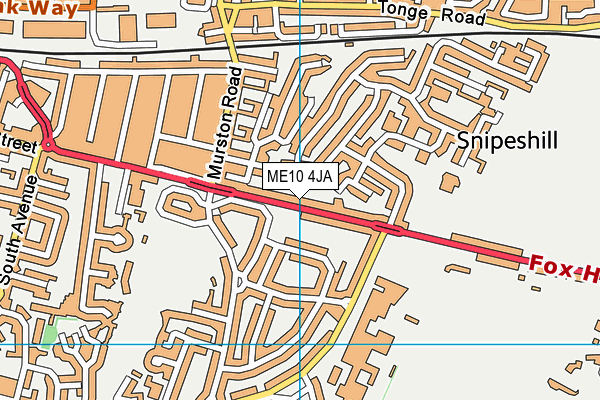 ME10 4JA map - OS VectorMap District (Ordnance Survey)