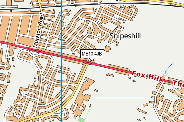 ME10 4JB map - OS VectorMap District (Ordnance Survey)