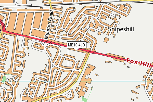 ME10 4JD map - OS VectorMap District (Ordnance Survey)