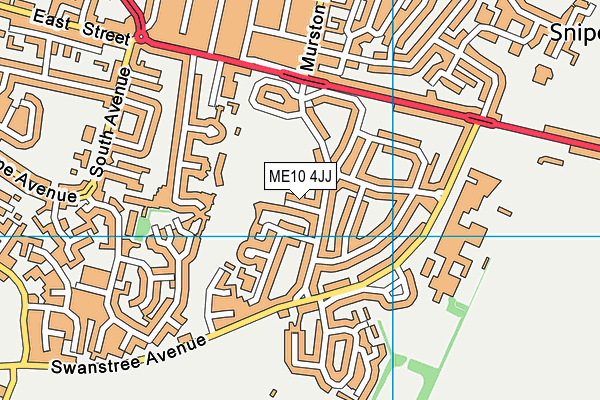 ME10 4JJ map - OS VectorMap District (Ordnance Survey)
