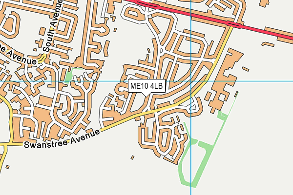 ME10 4LB map - OS VectorMap District (Ordnance Survey)