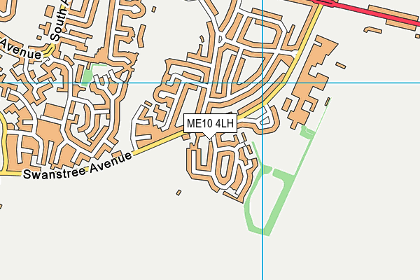 ME10 4LH map - OS VectorMap District (Ordnance Survey)