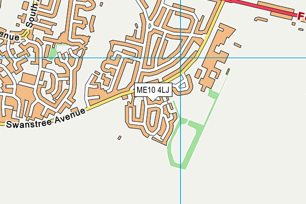 ME10 4LJ map - OS VectorMap District (Ordnance Survey)