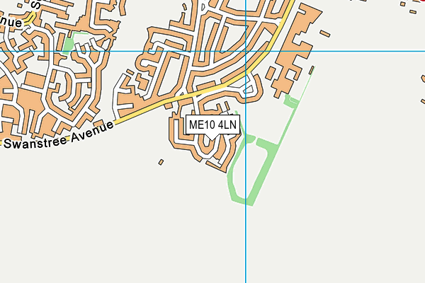 ME10 4LN map - OS VectorMap District (Ordnance Survey)