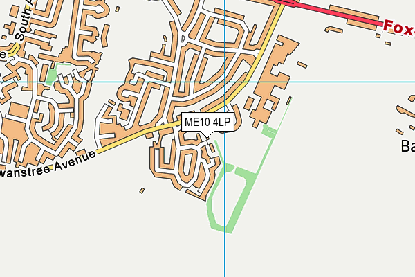 ME10 4LP map - OS VectorMap District (Ordnance Survey)