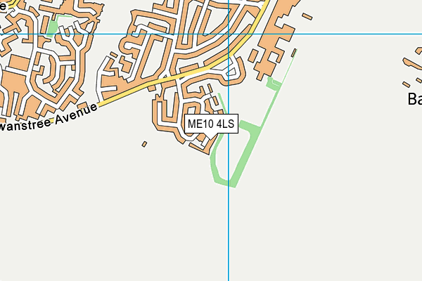 ME10 4LS map - OS VectorMap District (Ordnance Survey)