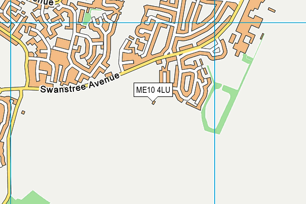 ME10 4LU map - OS VectorMap District (Ordnance Survey)