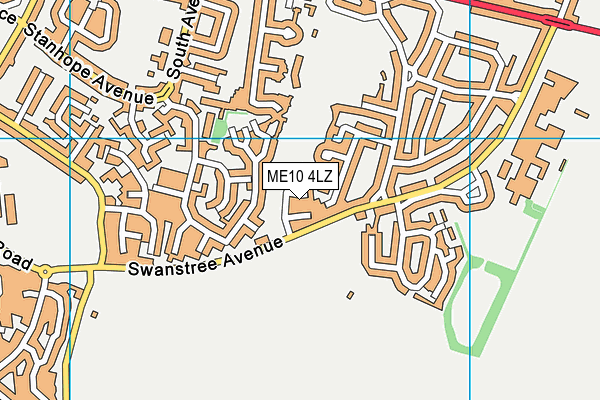 ME10 4LZ map - OS VectorMap District (Ordnance Survey)