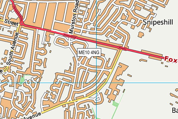 ME10 4NG map - OS VectorMap District (Ordnance Survey)