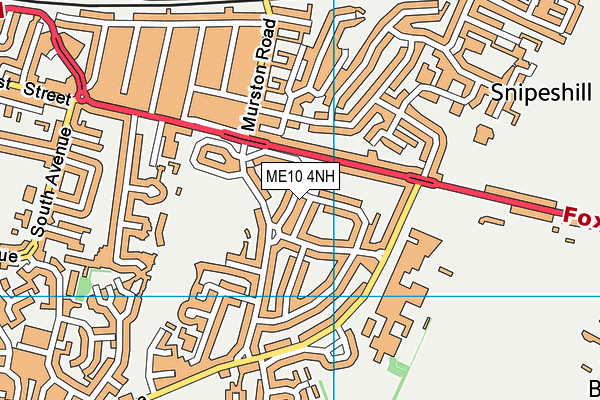 ME10 4NH map - OS VectorMap District (Ordnance Survey)