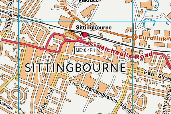 ME10 4PH map - OS VectorMap District (Ordnance Survey)