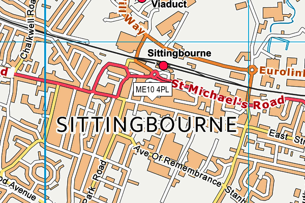 ME10 4PL map - OS VectorMap District (Ordnance Survey)