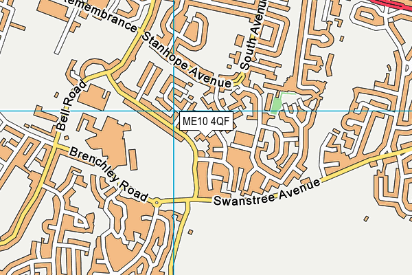 ME10 4QF map - OS VectorMap District (Ordnance Survey)