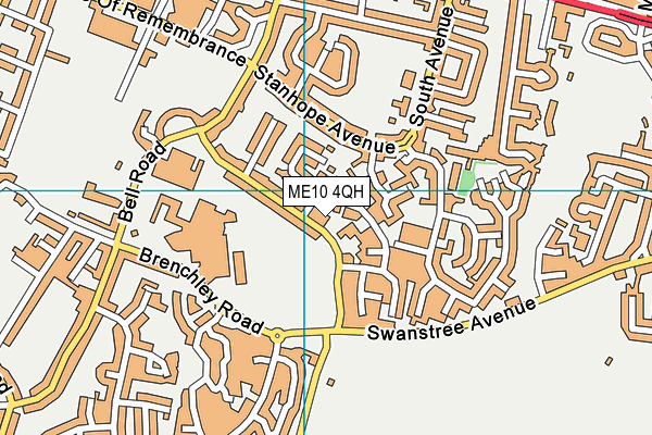 ME10 4QH map - OS VectorMap District (Ordnance Survey)