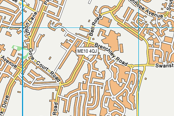 ME10 4QJ map - OS VectorMap District (Ordnance Survey)