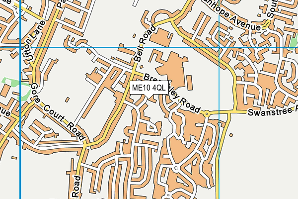 ME10 4QL map - OS VectorMap District (Ordnance Survey)