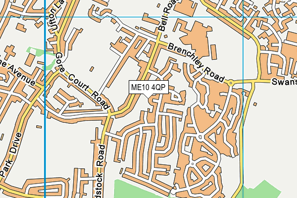 ME10 4QP map - OS VectorMap District (Ordnance Survey)