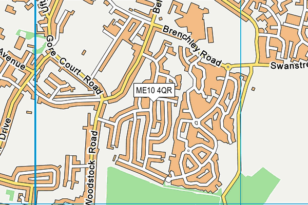ME10 4QR map - OS VectorMap District (Ordnance Survey)