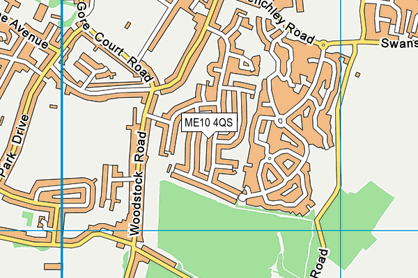 ME10 4QS map - OS VectorMap District (Ordnance Survey)
